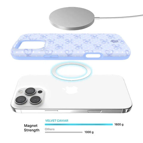 Lovely Blue Bows iPhone Case