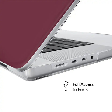 Burgundy 1990 MacBook Case