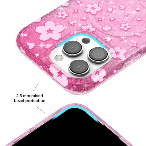 Cherry Blossom Glitter iPhone Case