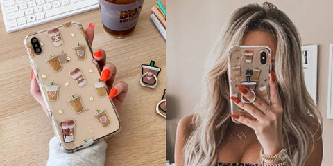 Coffee First Clear Samsung Galaxy Case