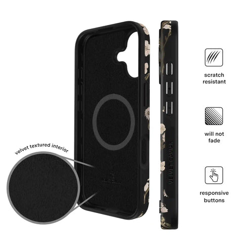 Nightbloom Gold Chrome Floral iPhone Case
