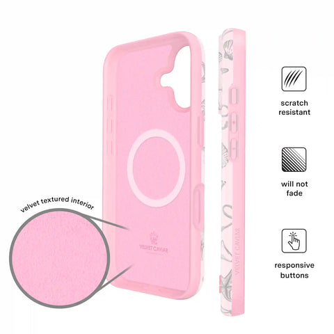 Pink Coastal Seashells iPhone Case