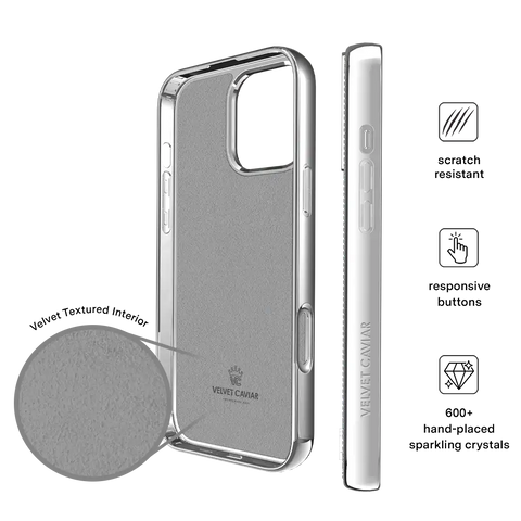 Chrome Caviar Crystals iPhone Case