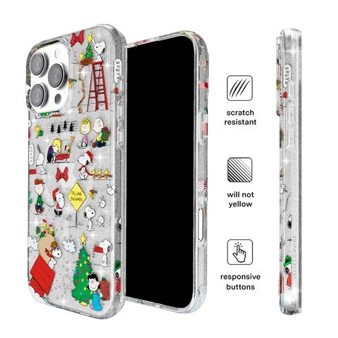 Snoopy Christmas Glitter iPhone Case