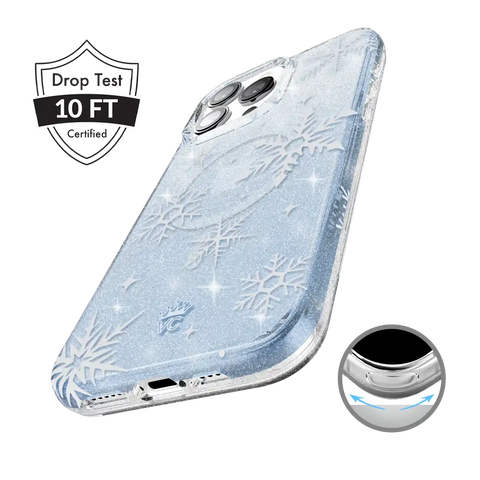 Snow Angel Glitter iPhone Case