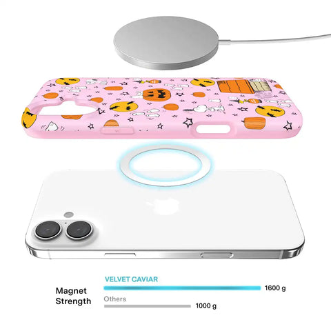 Snoopy Pink Pumpkins iPhone Case