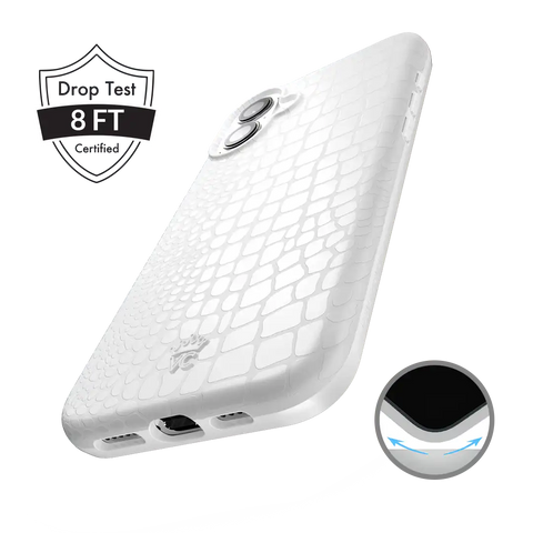 White Croc iPhone Case