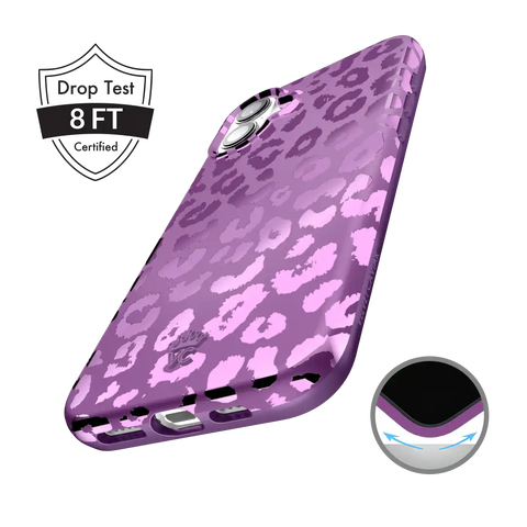 Amethyst Leopard iPhone Case