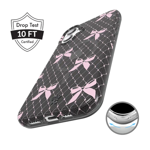 Lacy Pink Bows iPhone Case