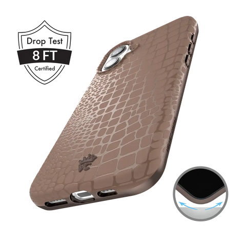 Khaki Croc iPhone Case