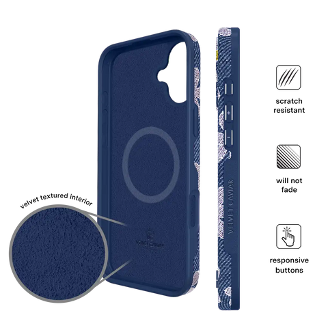 Denim Daisy iPhone Case