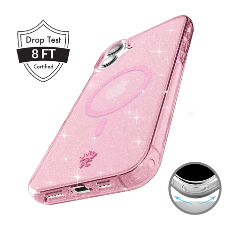 Pink Stardust Glitter iPhone Case