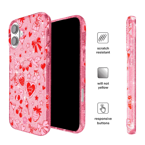 Be Mine Glitter iPhone Case