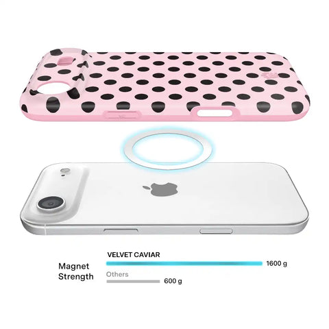 Princess Pink Polka Dot iPhone Case
