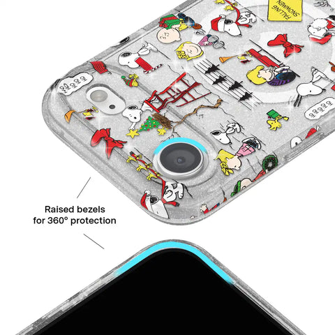 Snoopy Christmas Glitter iPhone Case