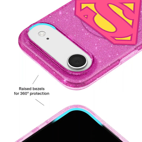 Supergirl Stardust Glitter iPhone Case