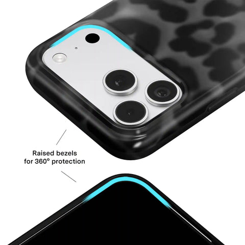 It Girl Black Leopard iPhone Case