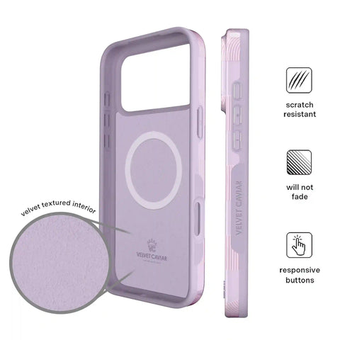 Lilac Vibe Checkered iPhone Case