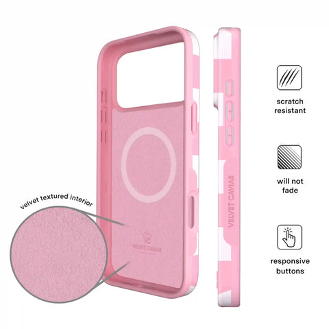 Pink Vibe Checkered iPhone Case