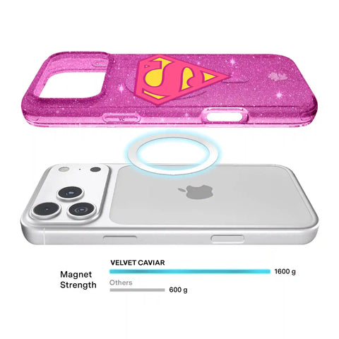 Supergirl Stardust Glitter iPhone Case