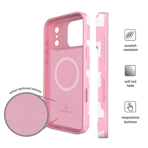 Pink Vibe Checkered iPhone Case