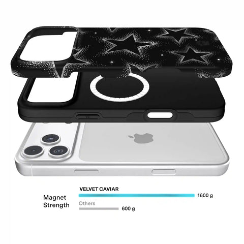 Crystal Chrome Stars iPhone Case