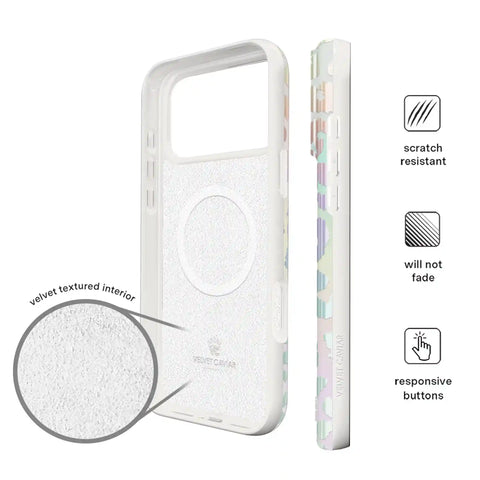 White Opal Leopard iPhone Case