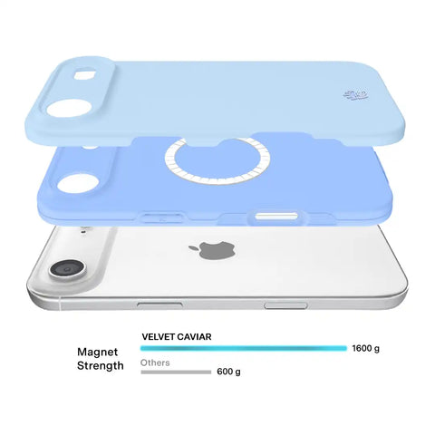 Cotton Candy Blue iPhone Case