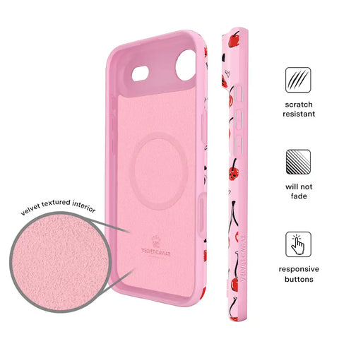 Sour Cherry Skulls iPhone Case