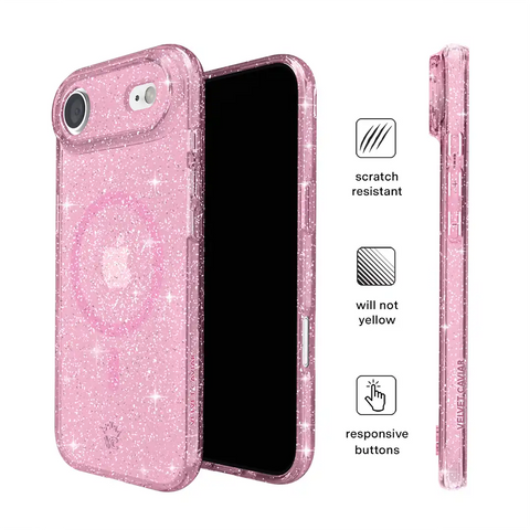 Pink Stardust Glitter iPhone Case