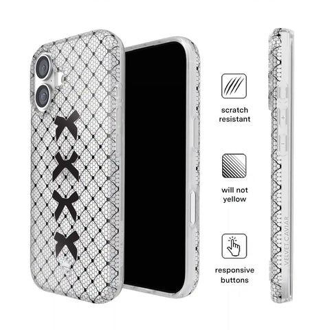 Lacy Black Bows iPhone Case