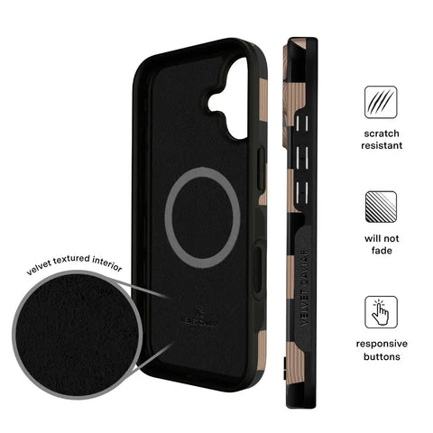 Mocha Vibe Checkered iPhone Case