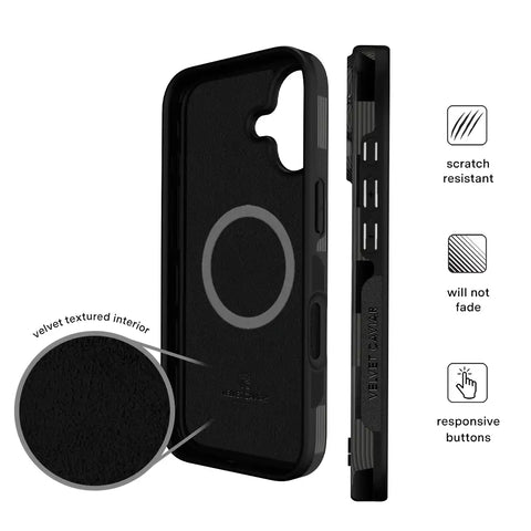 Noir Vibe Checkered iPhone Case