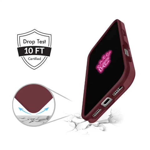 Burgundy 1990 iPhone Case