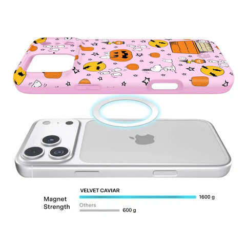 Snoopy Pink Pumpkins iPhone Case