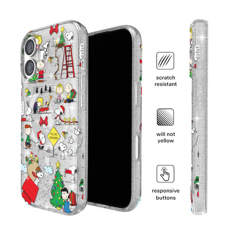 Snoopy Christmas Glitter iPhone Case