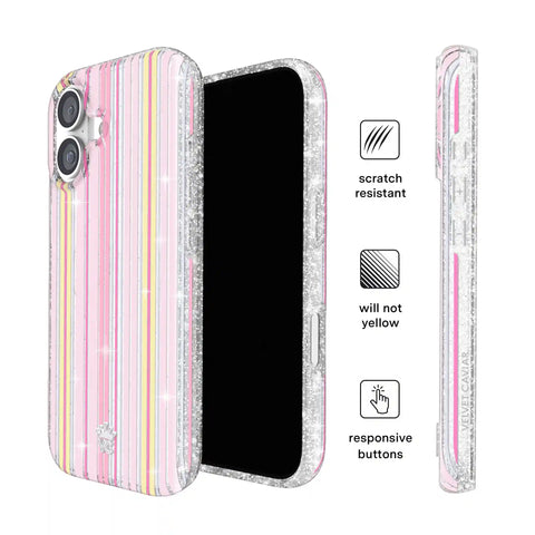 Sunkissed Stripes Glitter iPhone Case