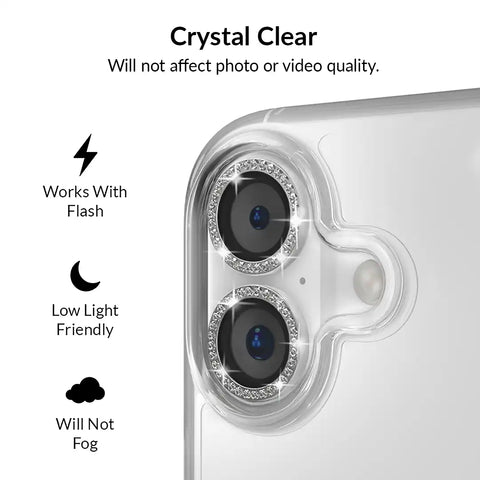 Crystal Glam Camera Lens Protector for iPhone