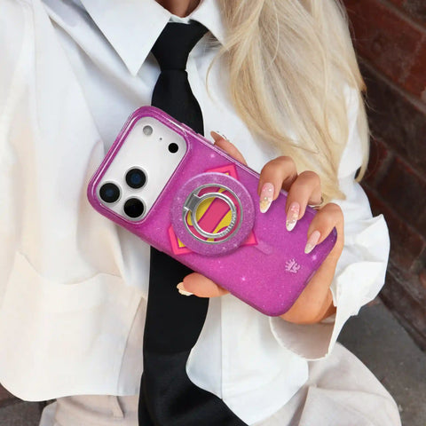 Purple Stardust Glitter MagSafe Grip Ring