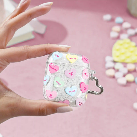 Sweet Hearts Glitter AirPod Case