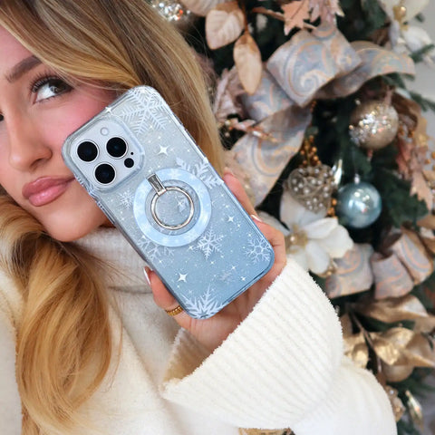 Snow Angel Glitter iPhone Case