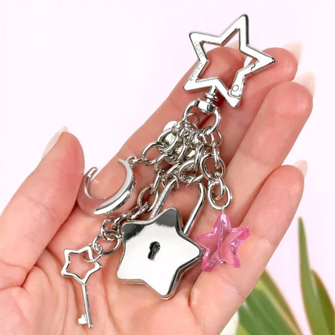 Lucky Star Locket Bag Charm
