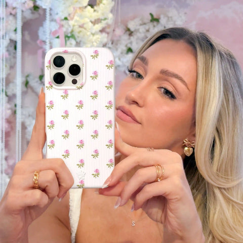 Pink Peony Floral iPhone Case