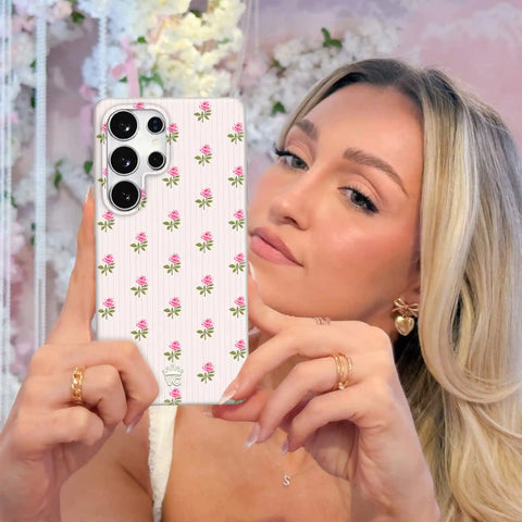 Pink Peony Floral Samsung Case
