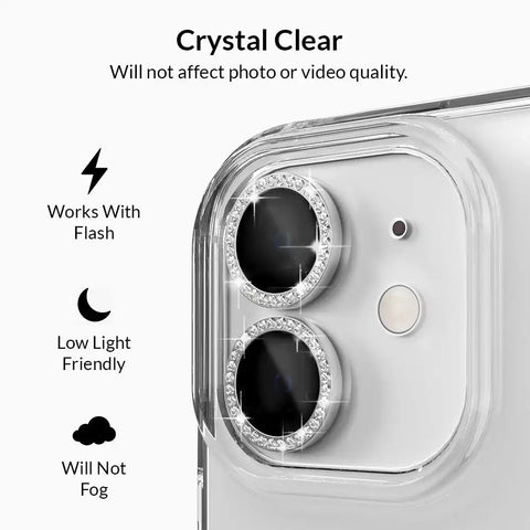 Crystal Glam Camera Lens Protector for iPhone