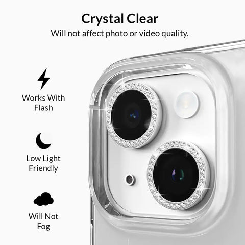 Crystal Glam Camera Lens Protector for iPhone