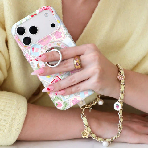 Spring Whimsy Stamps Glitter MagSafe Grip Ring