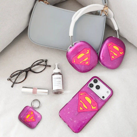 Supergirl Stardust Glitter AirPod Case