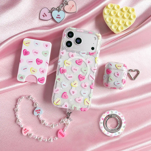 Sweet Hearts Glitter AirPod Case