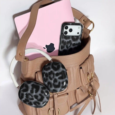 It Girl Black Leopard AirPod Max Case